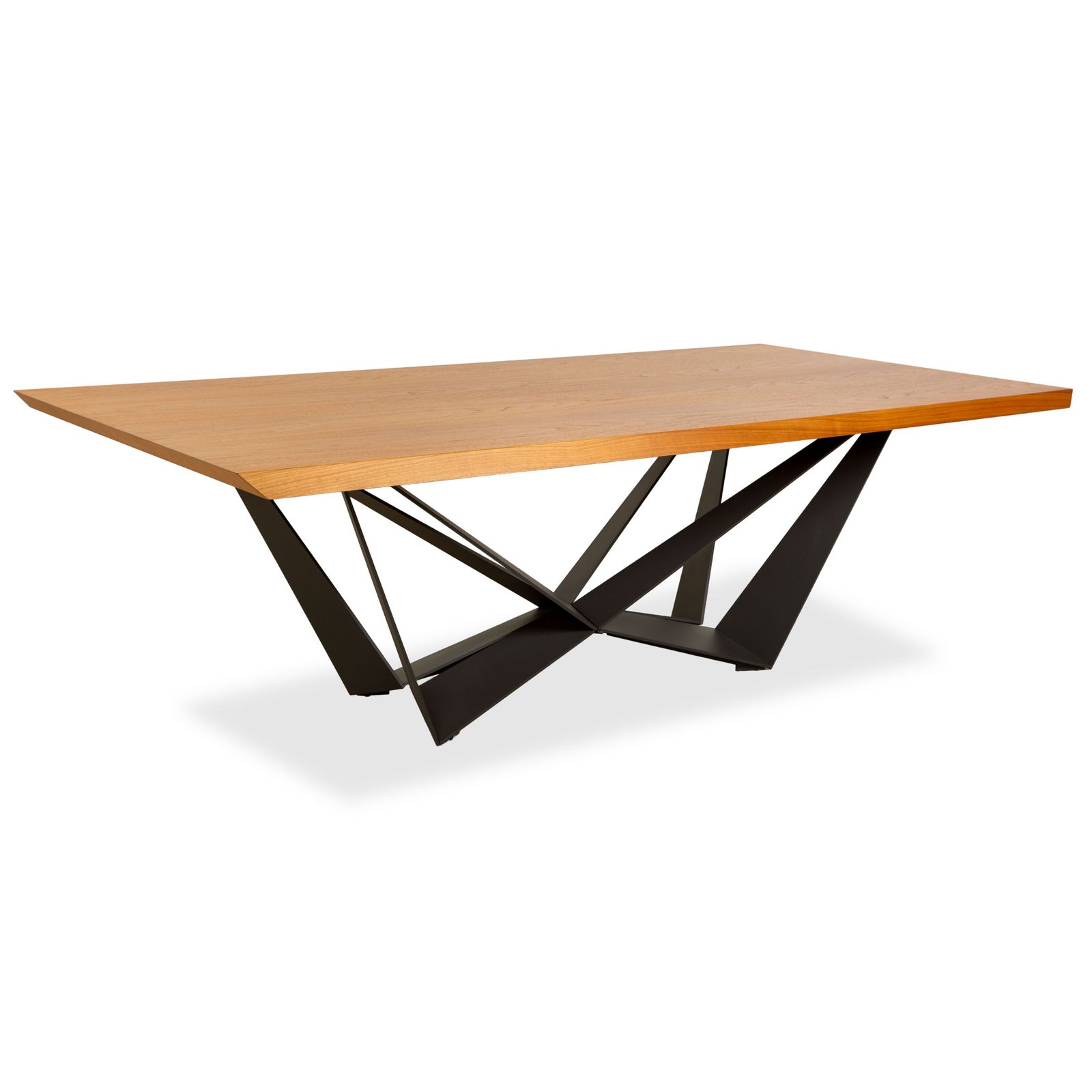 Cattelan Italia Spyder Wooden Dining Table, Bruin En Zwart, 240 X 120 X 76 Cm