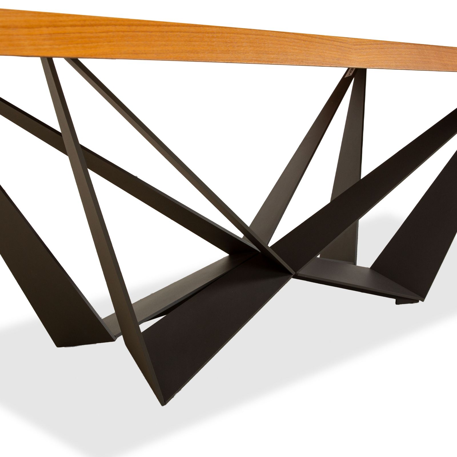 Table à manger Cattelan Italia Spyder en bois, marron et noir, 240 x 120 x 76 cm photo 4359.0