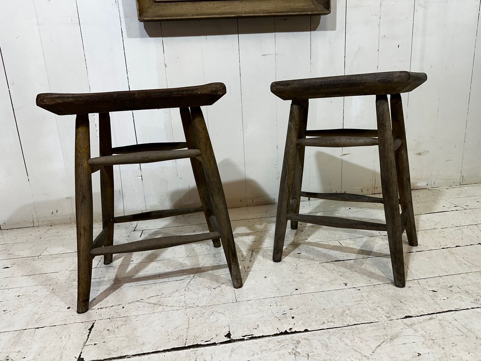 Victorian Pitch Pine Handcrafted Milking Stool photo Furniture