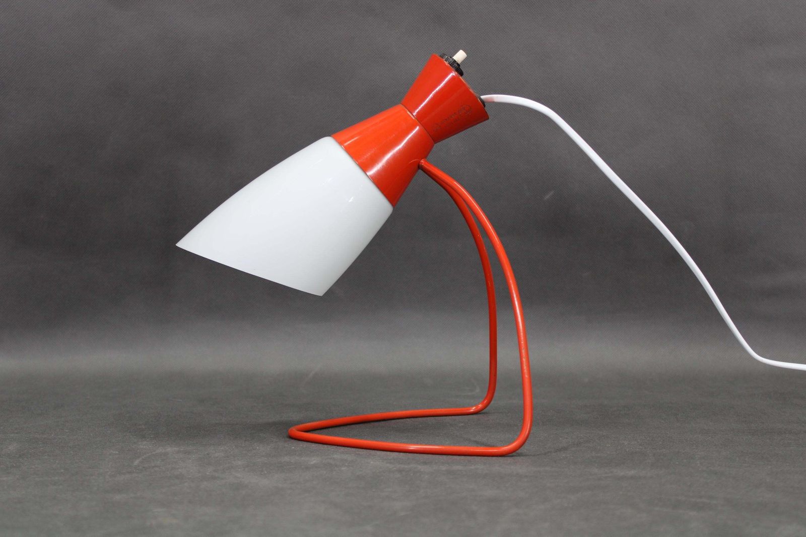 1960s Red Table Lamp By Josef Hurka For Napako, Czechoslovakia photo for sale