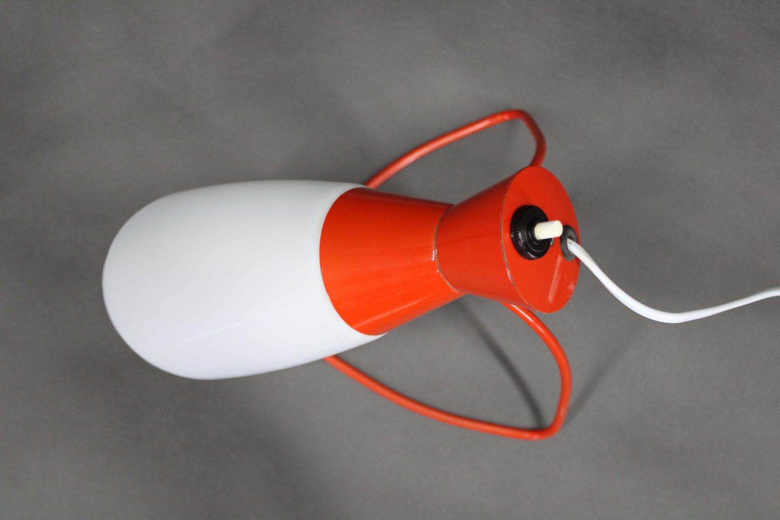1960s Red Table Lamp By Josef Hurka For Napako, Czechoslovakia photo Lighting