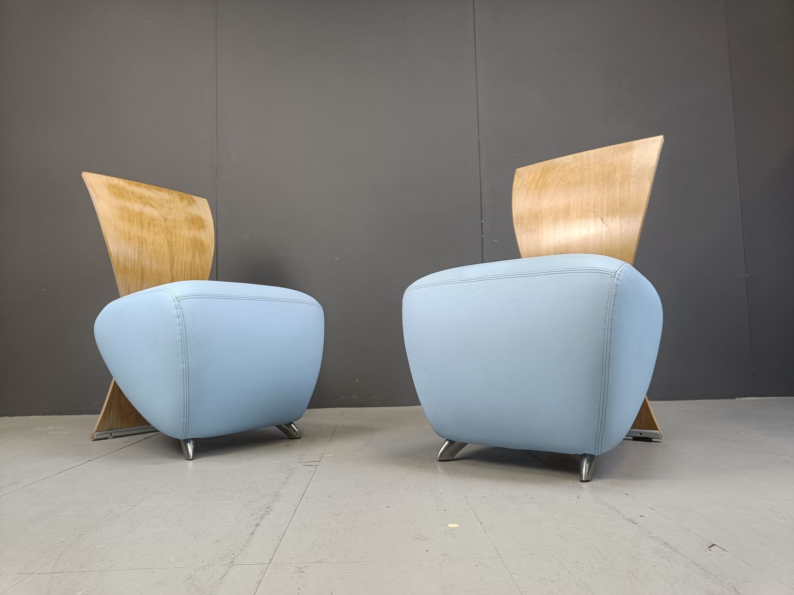 Pair Of Bobo Lounge Chairs By Dietmar Scharping For Dauphin, 2000s photo furniture