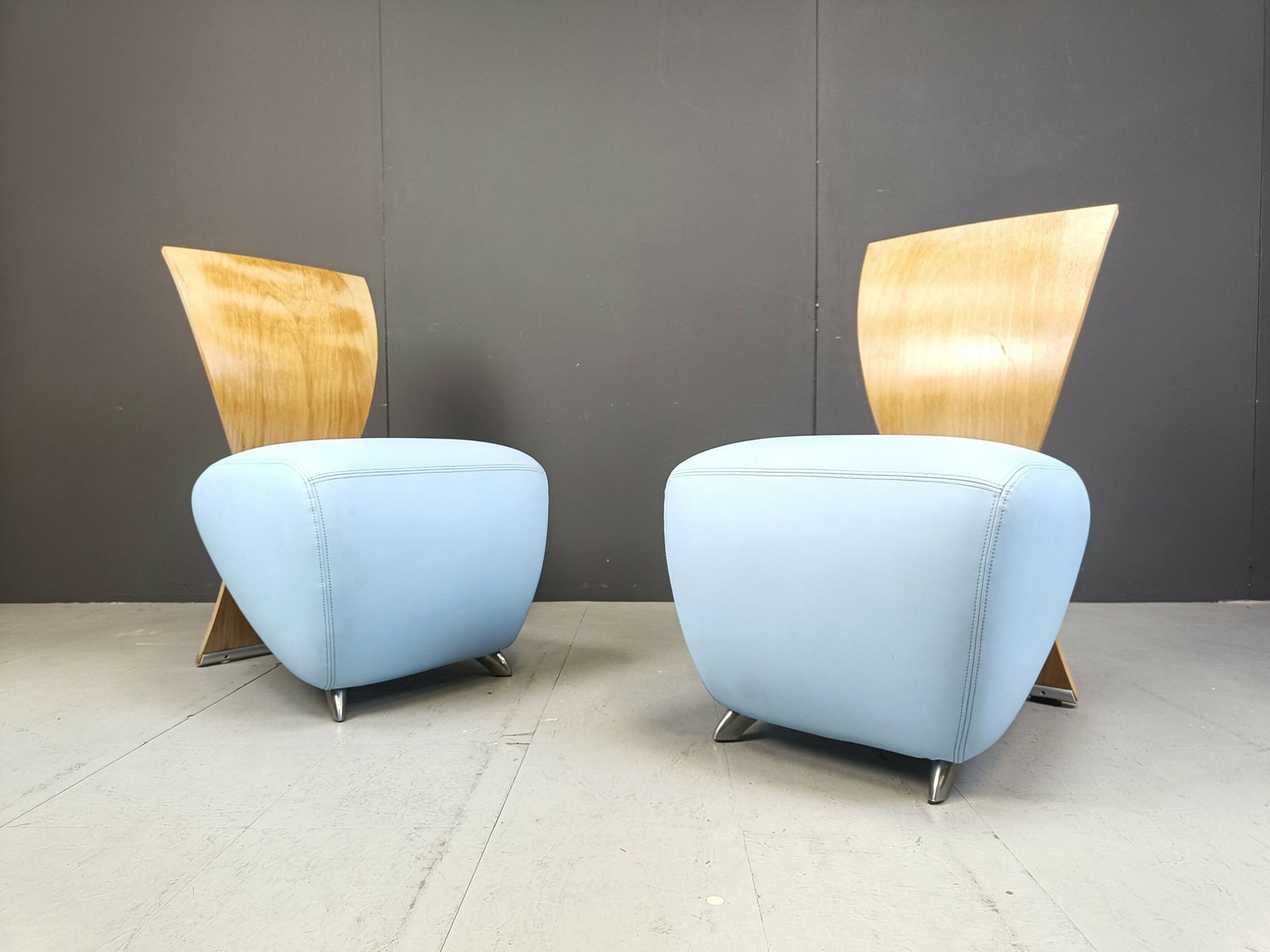 Pair Of Bobo Lounge Chairs By Dietmar Scharping For Dauphin, 2000s photo Furniture