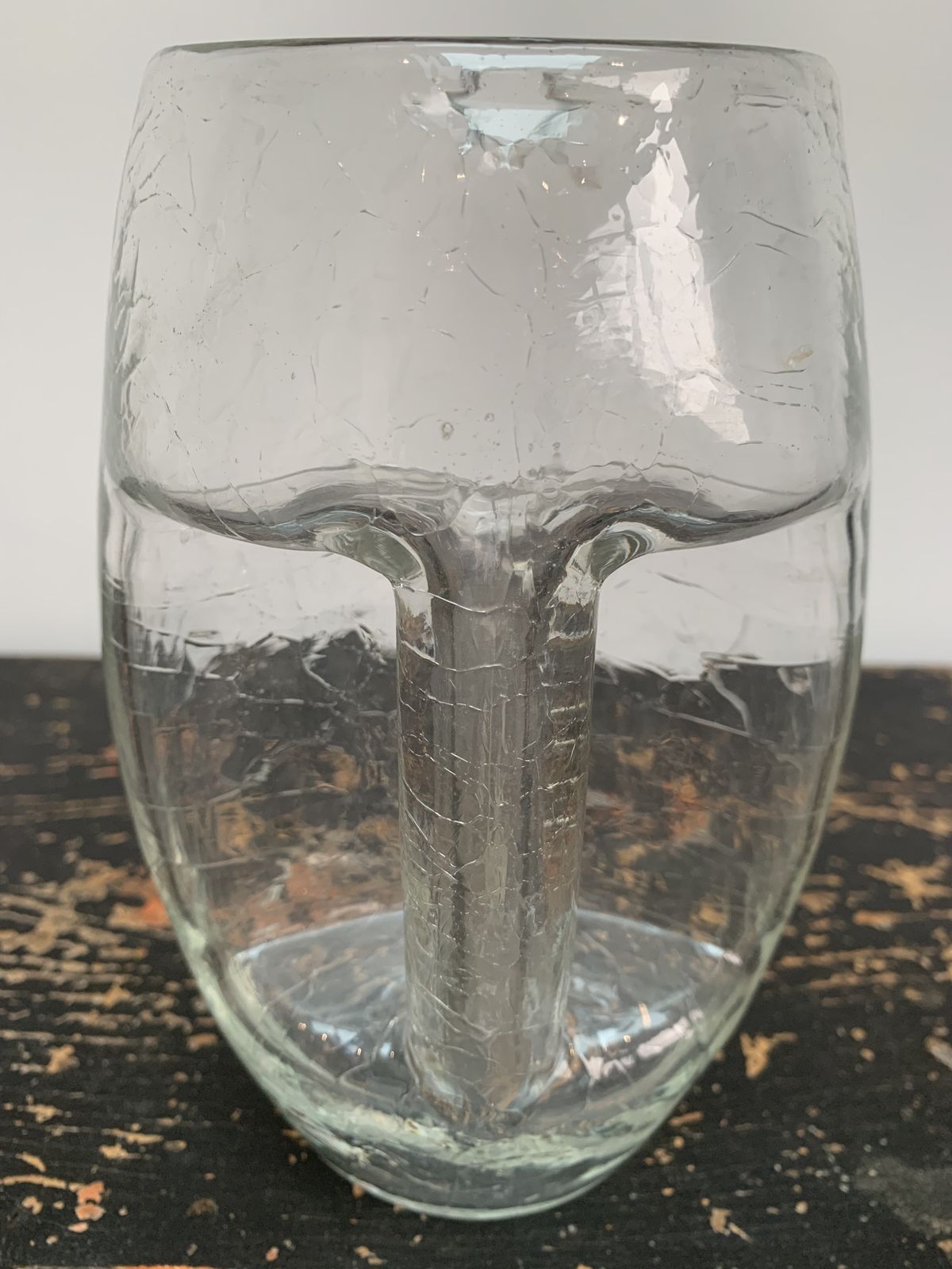 Exceptional Crackle Glass Jug Or Pitcher Designed By Koloman Moser (1868 1918) For Loetz Circa 1905 photo vintage