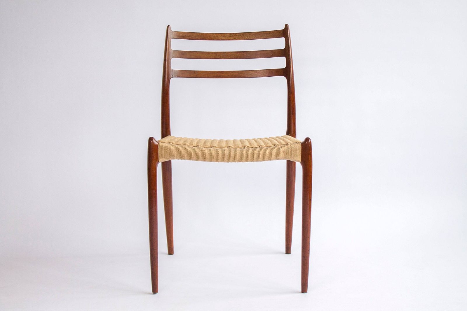 1 Of 8 Niels Møller Model 78 Chair – Danish Teak Dining Chair, Mid Century Modern Design, 1960s, Newly Woven Danish Cord photo furniture