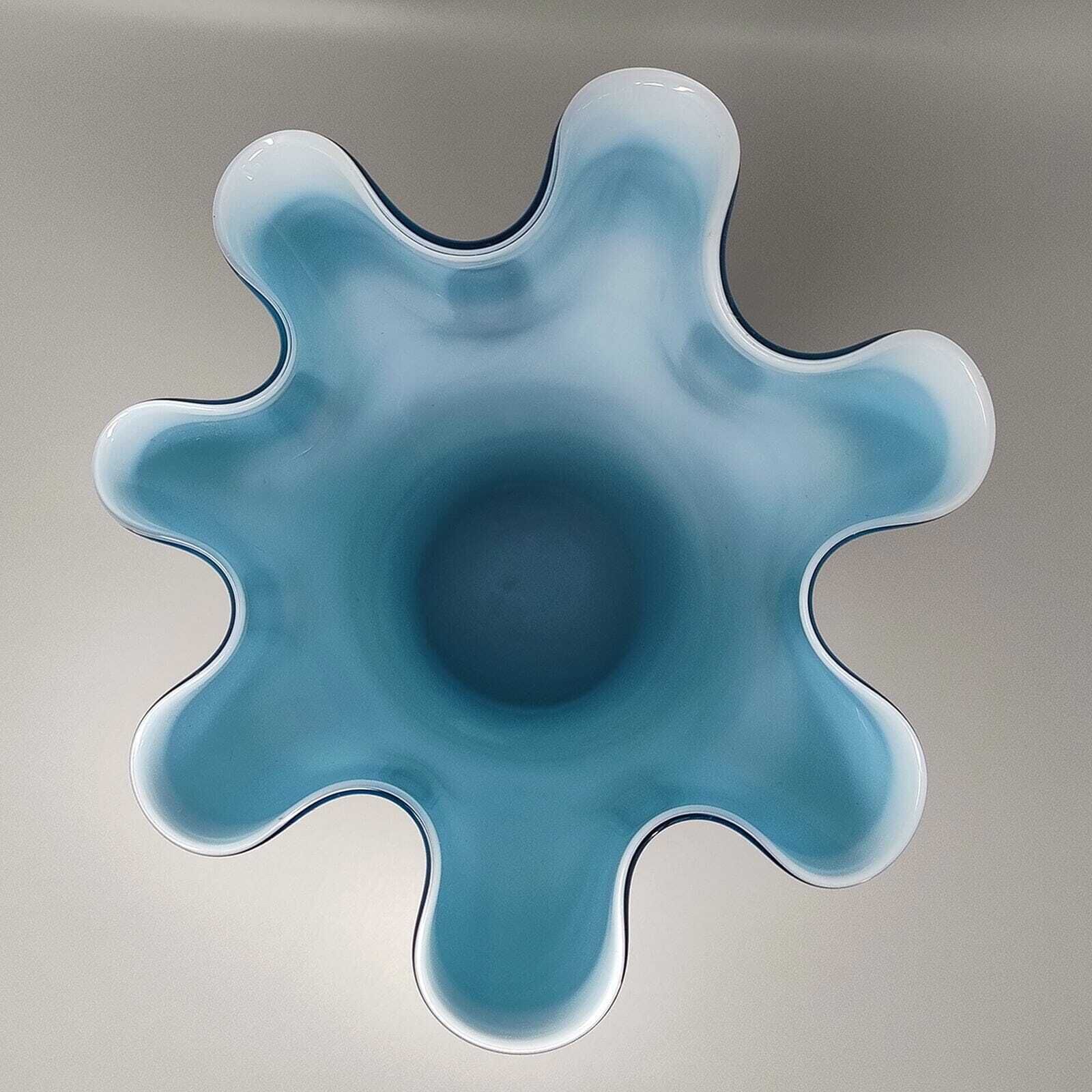 1960s Astonishing "Fazzoletto" Vase By Ca' Dei Vetrai In Murano Glass. Made In Italy photo buy