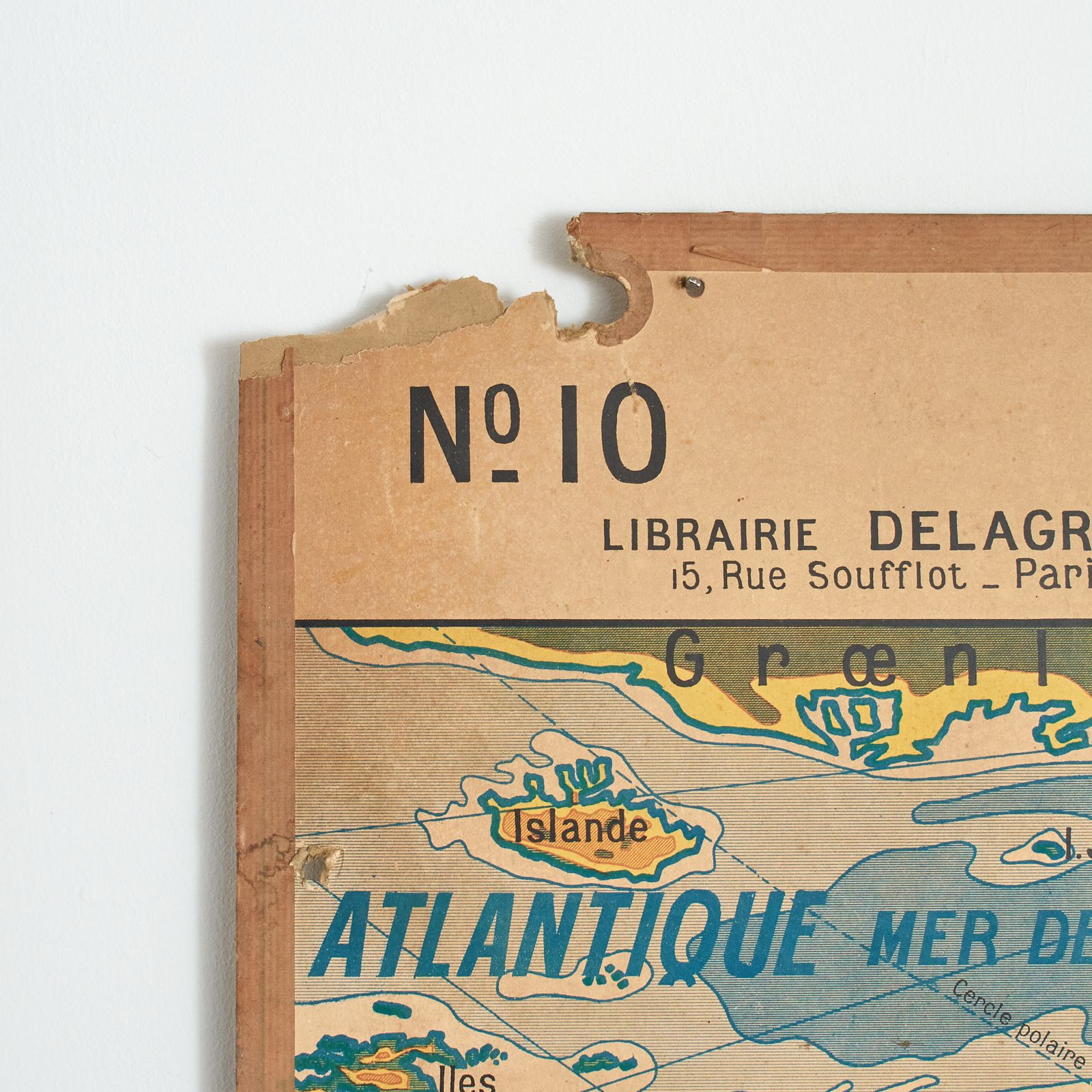 French Vintage Wall Map Delagrave – Asia No. 10 photo 202.0