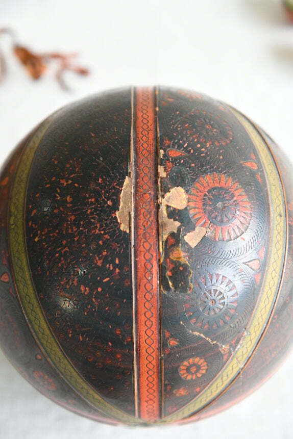 Antique Wooden Nesting Balls, 1800s photo Home Decor