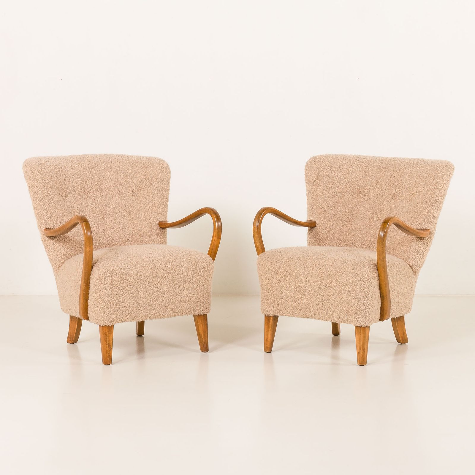 Alfred Christensen Pair Of Two Armchairs, Denmark 1950s photo Furniture