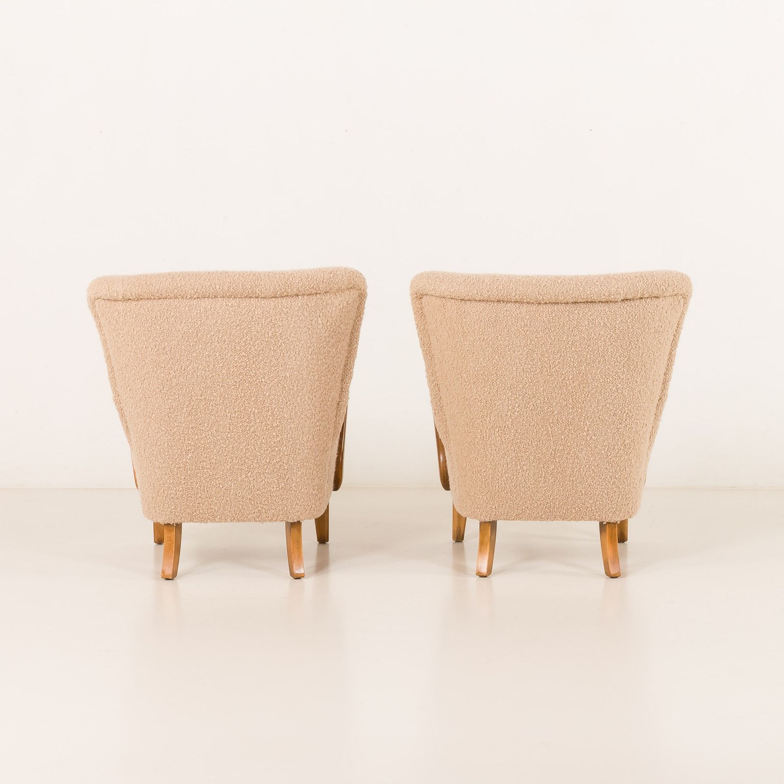 photo furniture Alfred Christensen Pair Of Two Armchairs, Denmark 1950s
