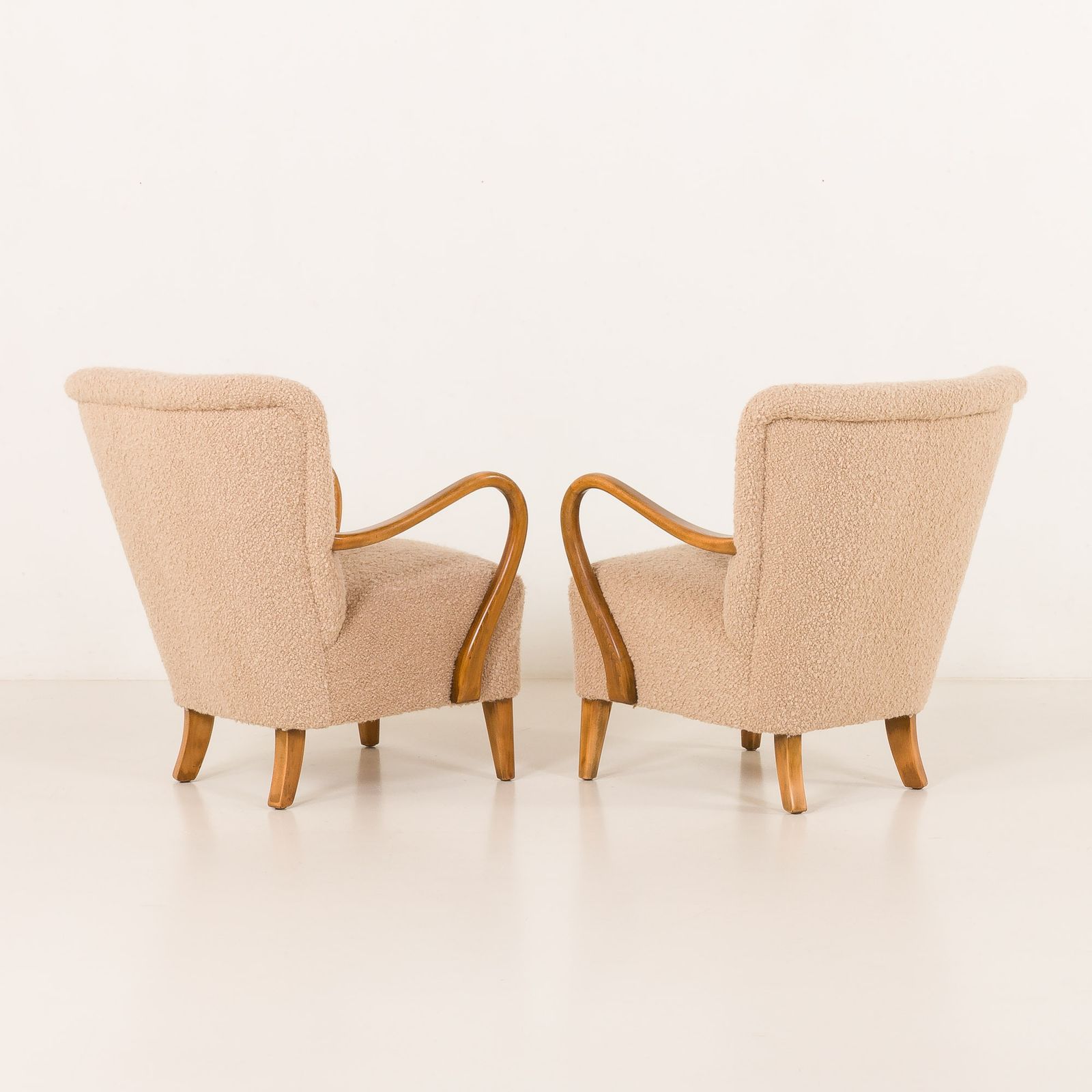 photo for sale Alfred Christensen Pair Of Two Armchairs, Denmark 1950s