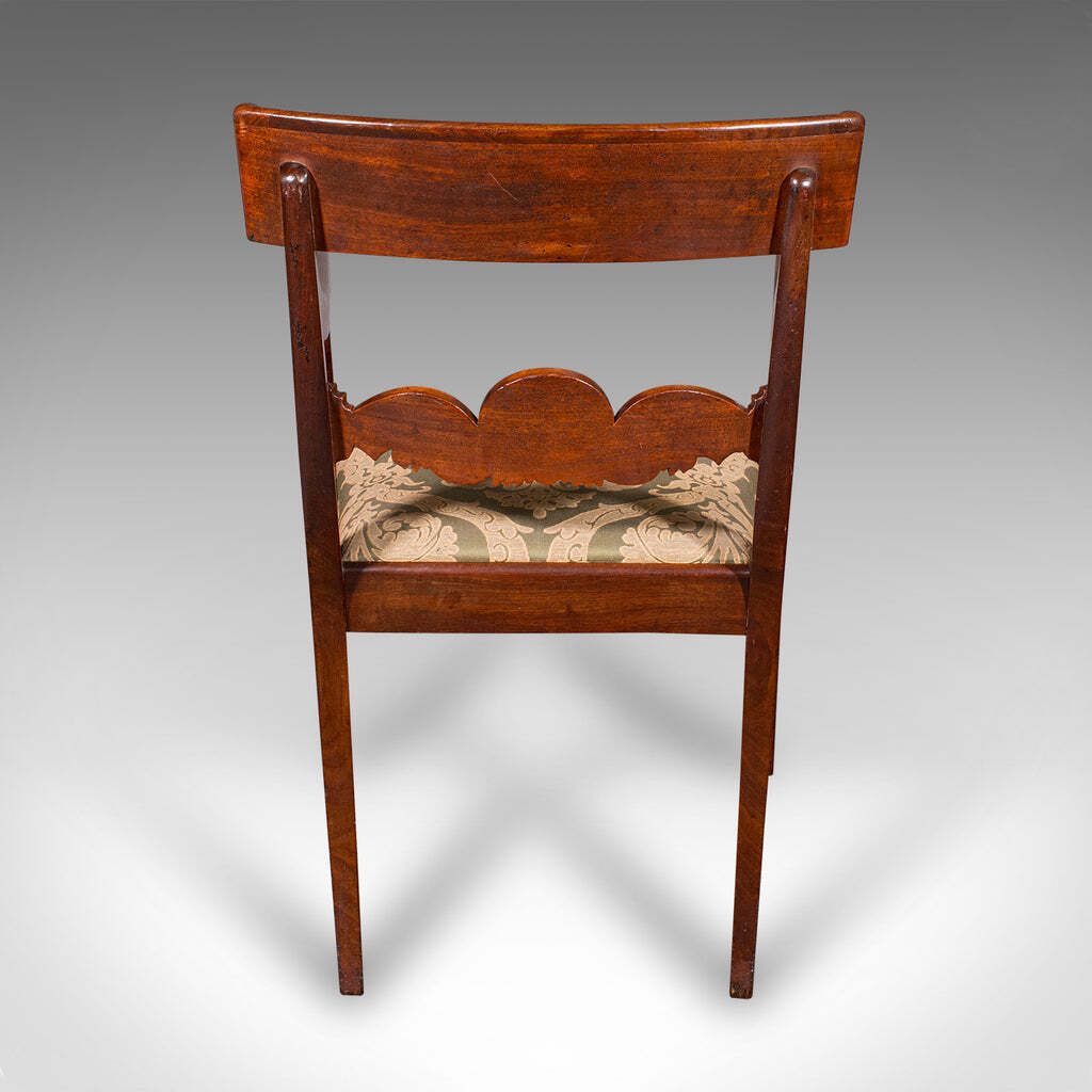 Antique Elbow Chair, English Drawing Room Seat, Study, Bedroom Armchair, Regency photo Furniture