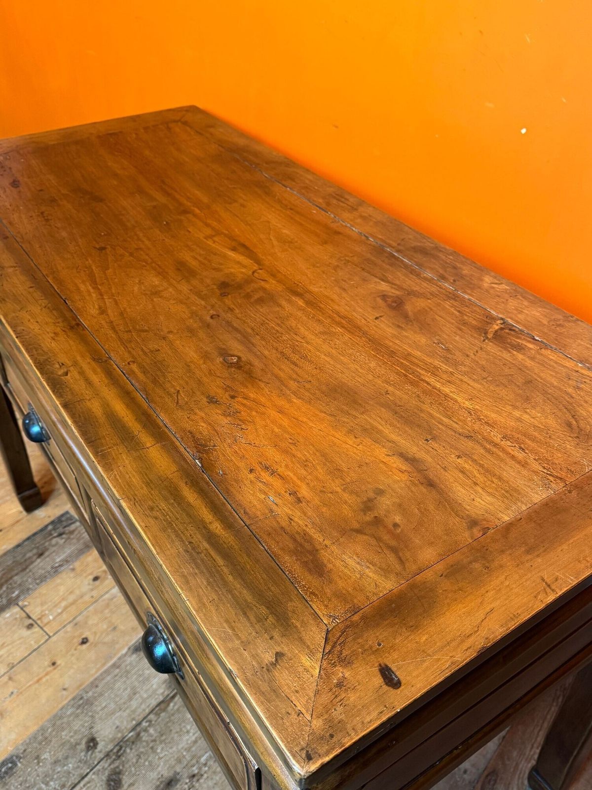 Antique Chinese Elm Three Drawer Table photo buy