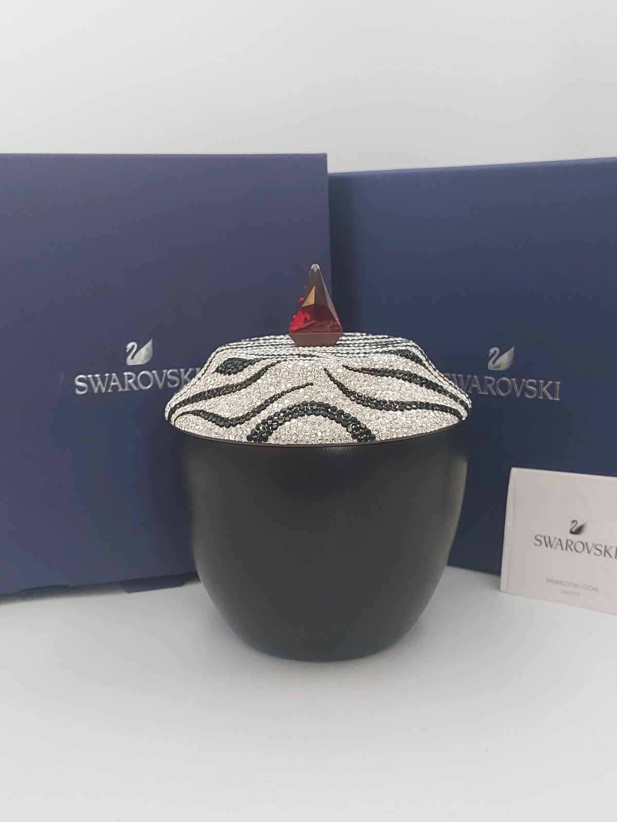 Magnificient Swarovski Zebra Crystal Box  Jamila Large 5557836 African Elegance photo furniture