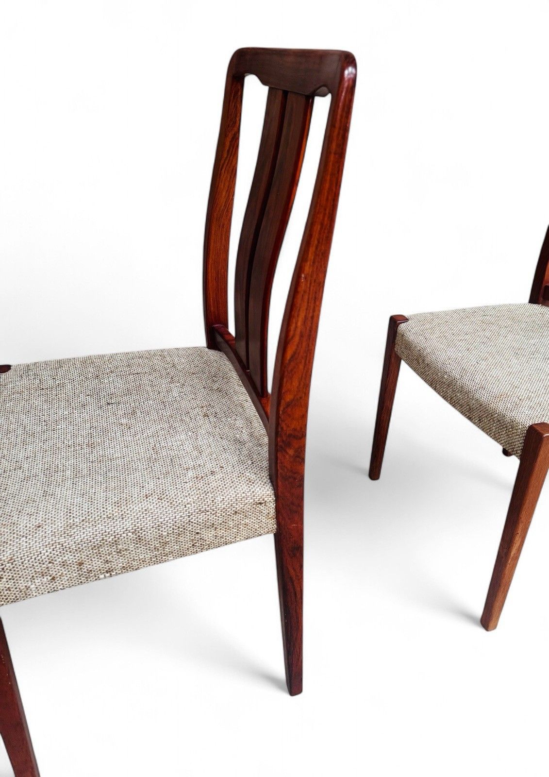 photo for sale Set Of Four Rosewood Dining Chairs Swedish C1960s Mid Century Retro
