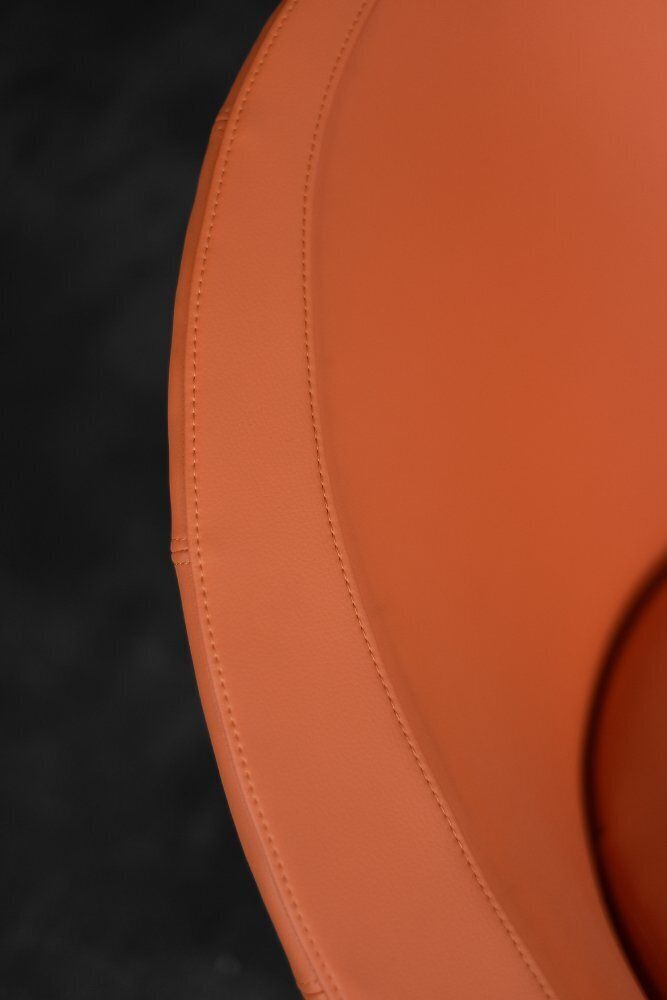 Mid Century Scandinavian Modern Space Age Orange Swivel Armchair, 1960s photo buy