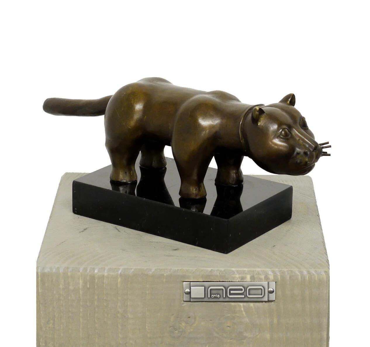 Bronze Sculpture – El Gato – In The Style Of Fernando Botero photo 1774.0