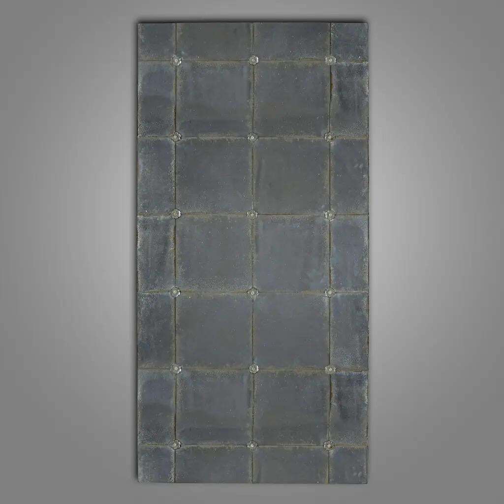 Large Café Mirror In Murano Style With Oxidized Glass, 19th Century photo for sale