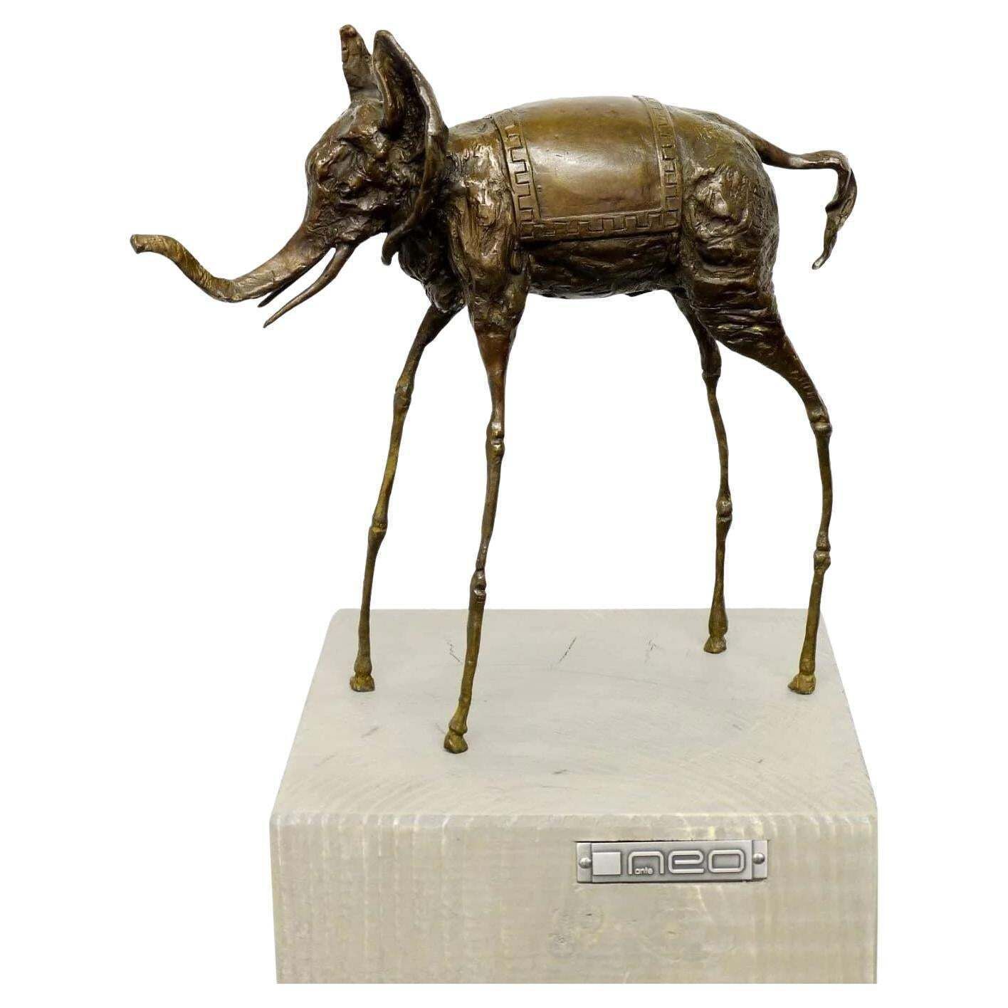 Surreal Bronze Sculpture   Space Elephant   Salvador Dali
