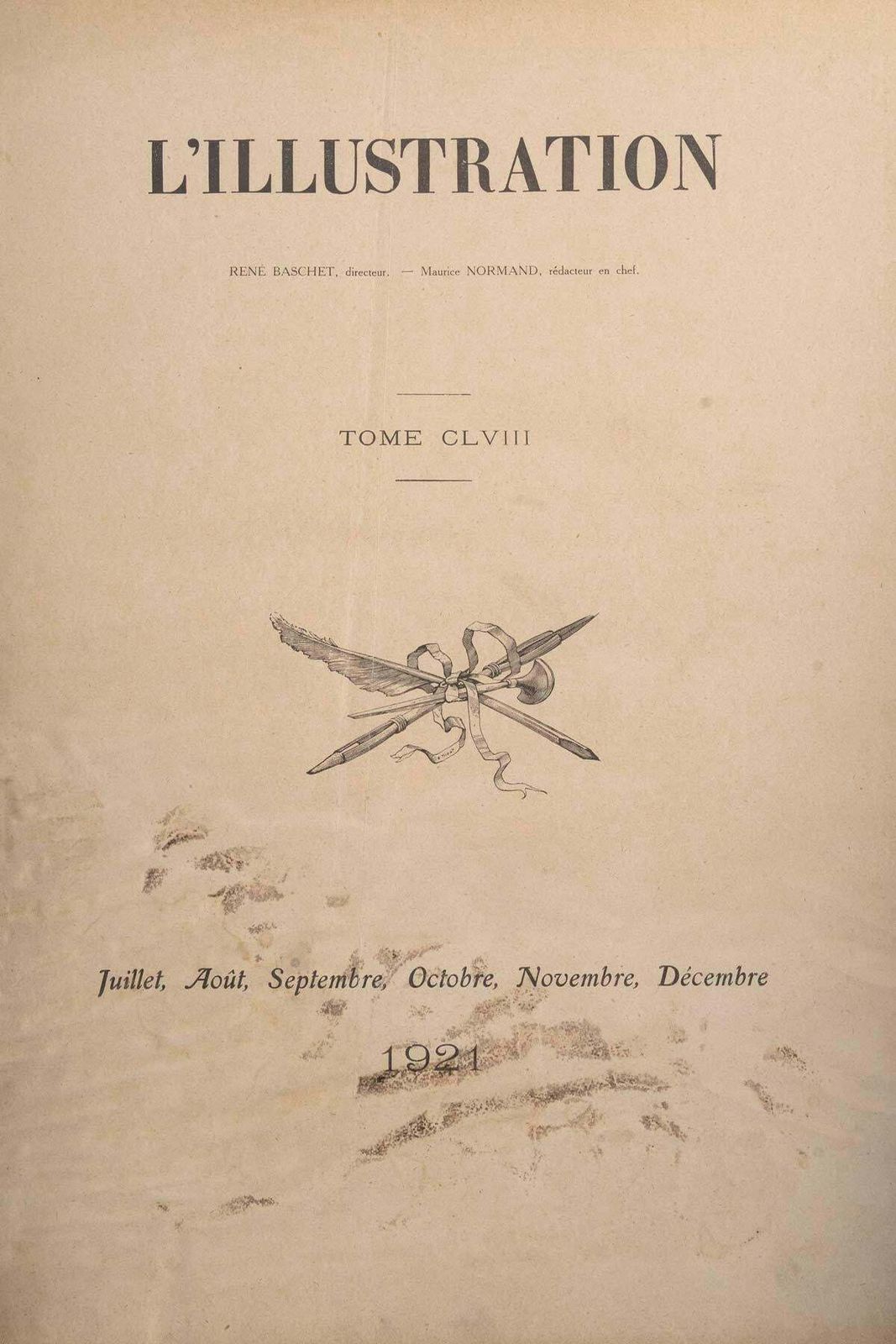 The 1917, 1918 And 1921 Editions Of The Newspaper L'illustration. photo vinterior