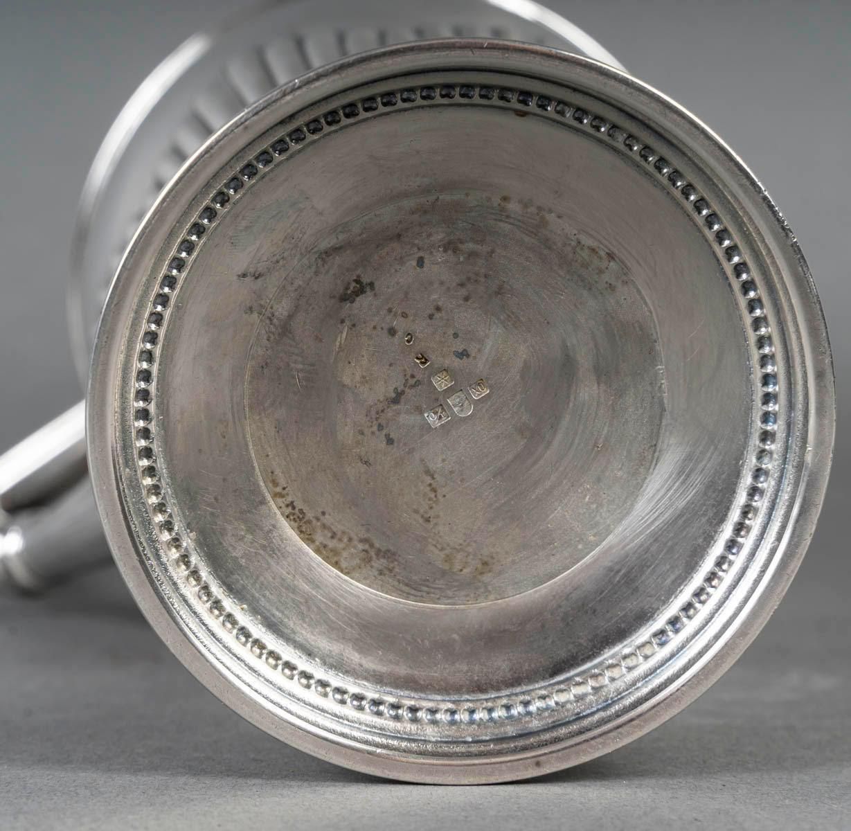 Early 20th Century Silver Plated Decanter, Napoleon III Style. photo 1196.0