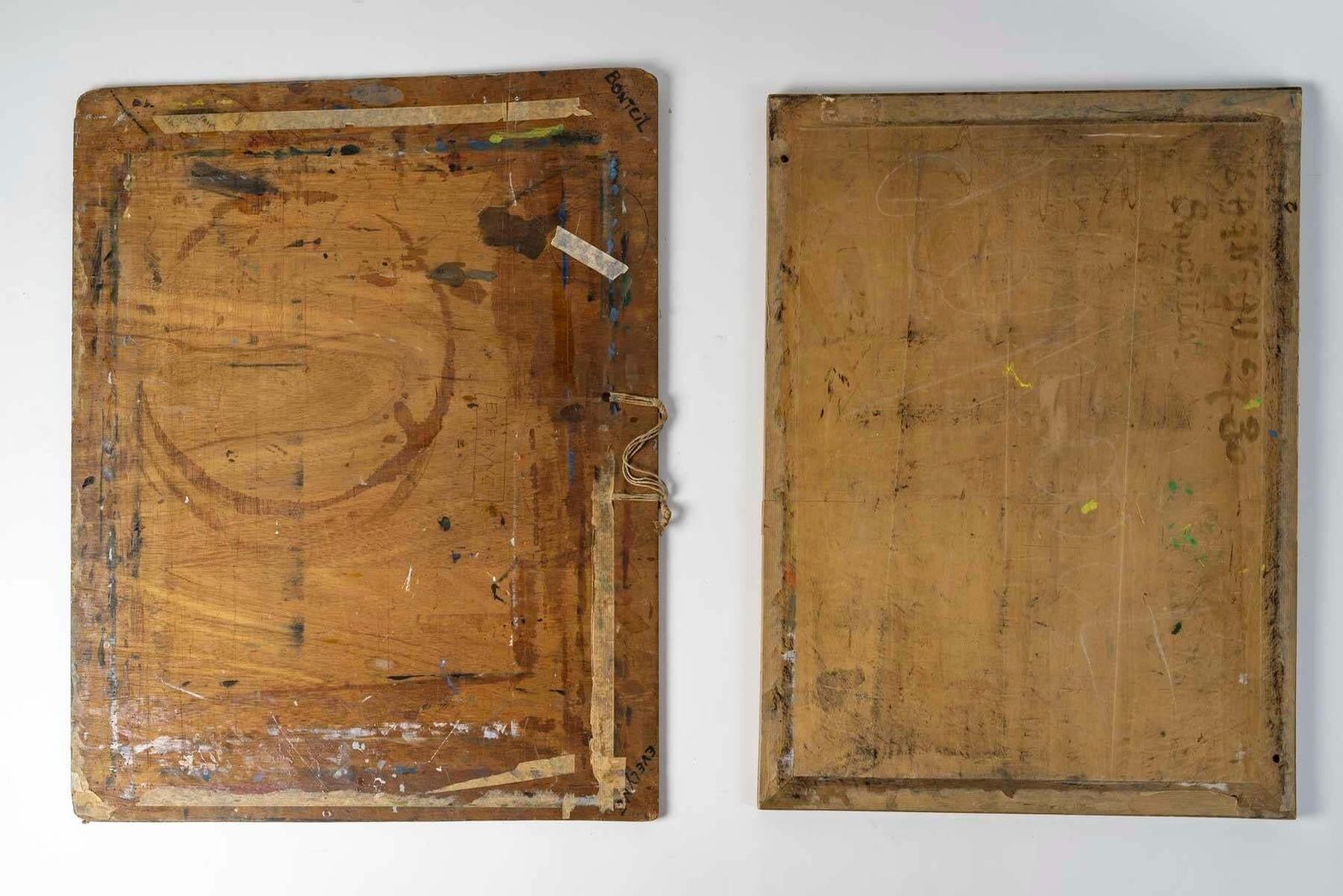 Two Drawing Boards By A Parisian Artist From The 14th Arrondissement. photo for sale