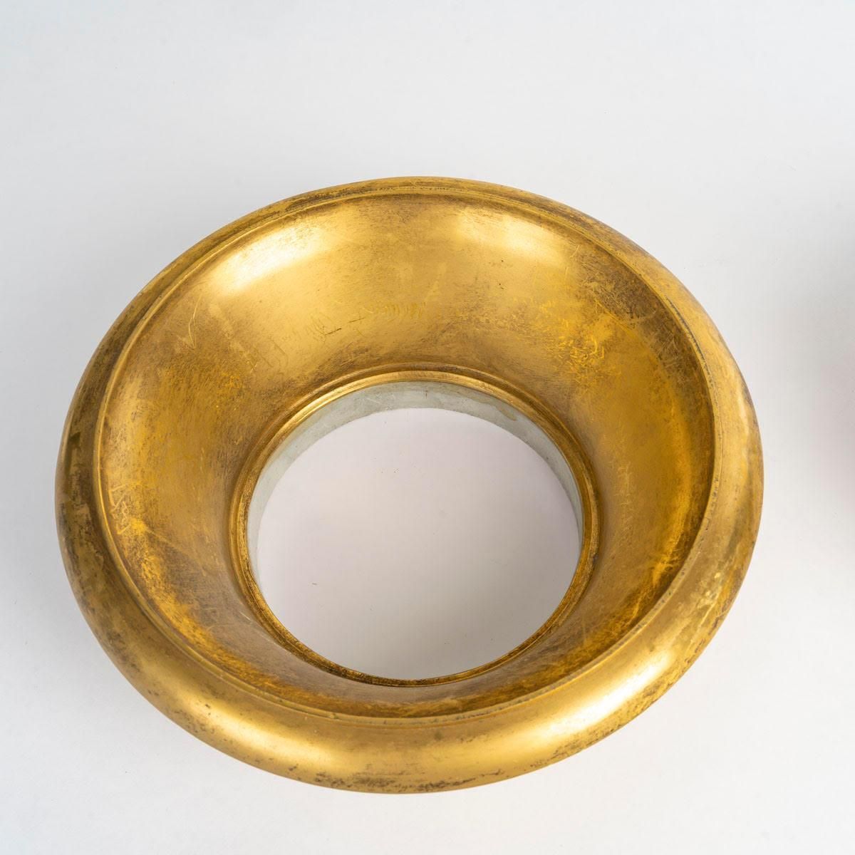 Pair Of Gilt Bronze Vase Tops, Napoleon III Period, 19th Century. photo Home Decor