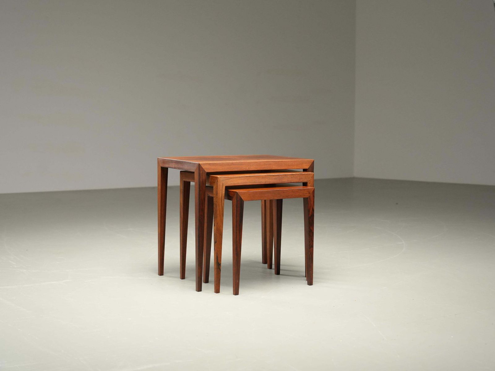 Set Van 3 Nesttafels Van Severin Hansen Voor Haslev, Denemarken, Jaren 1960 photo furniture