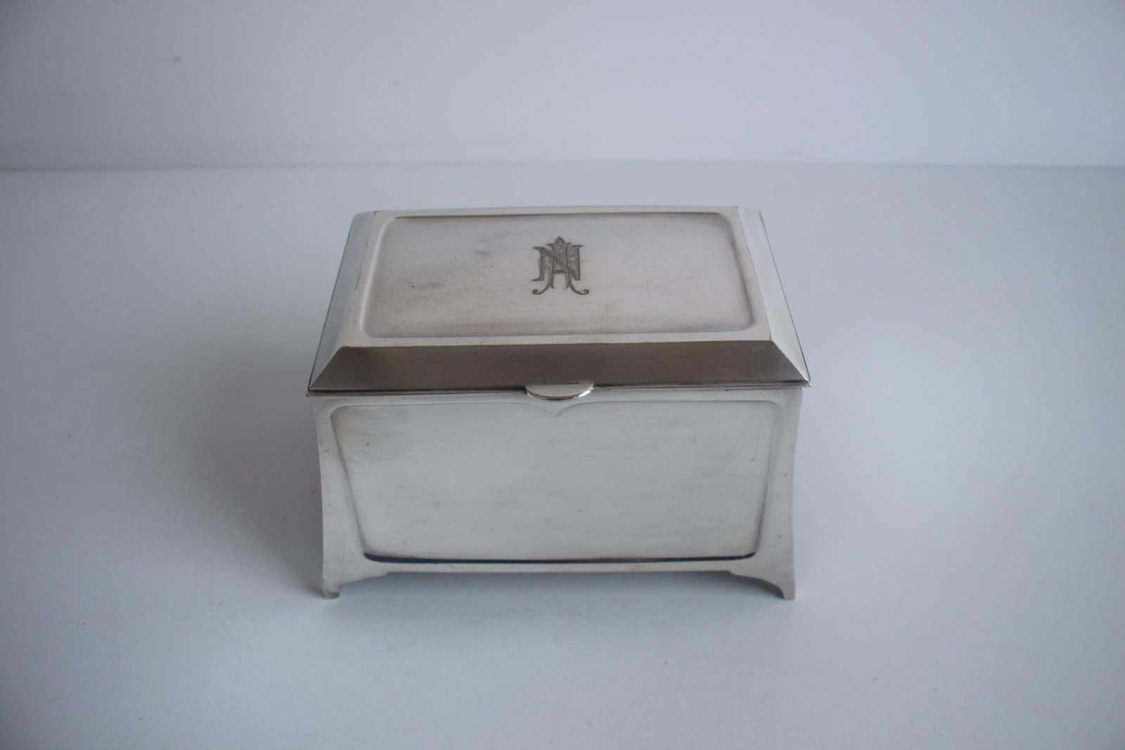 Cigarette Or Cigar Box, Art Krupp Berndorf, Circa 1900 photo furniture