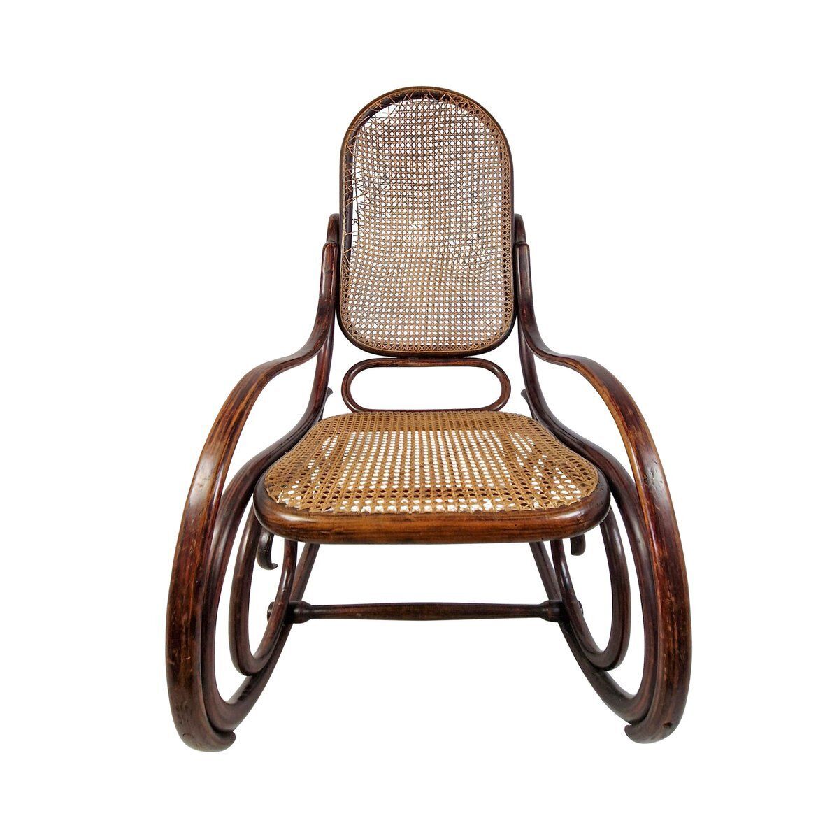 Art Nouveau Rocking Chair By Michael Thonet For Thonet Brothers, Austria, 1904 photo for sale