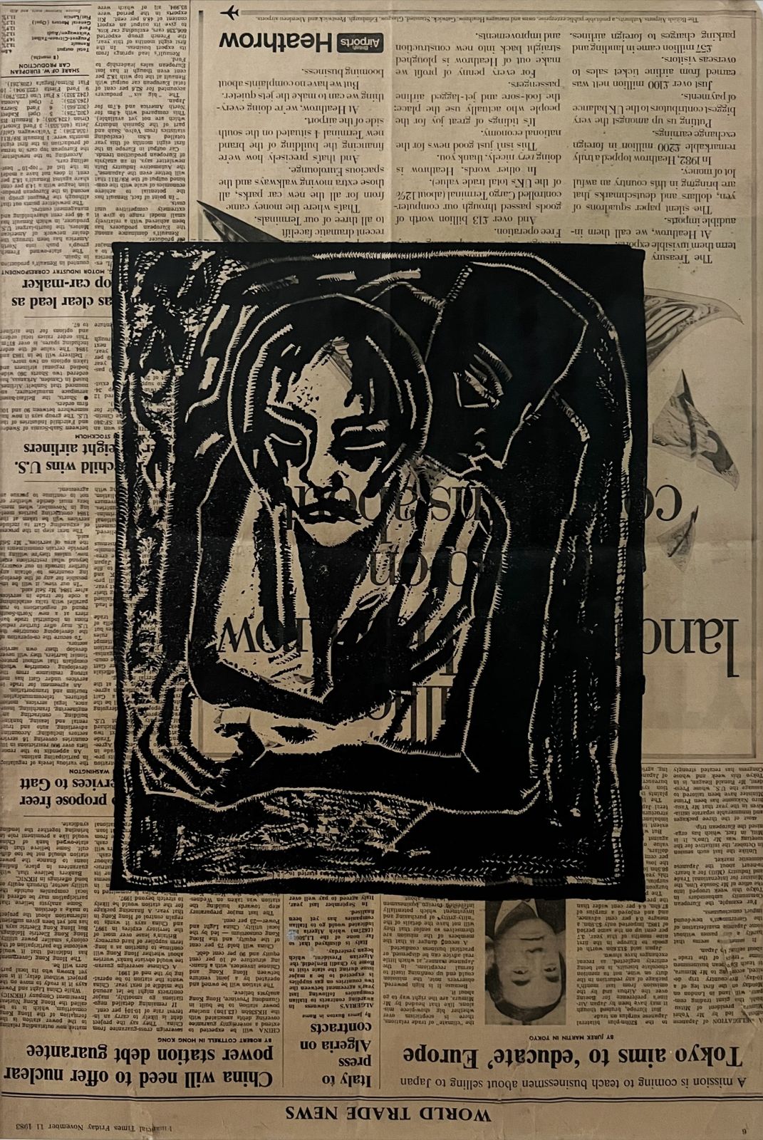 Tracey Emin Untitled Woodcut, 1980s
