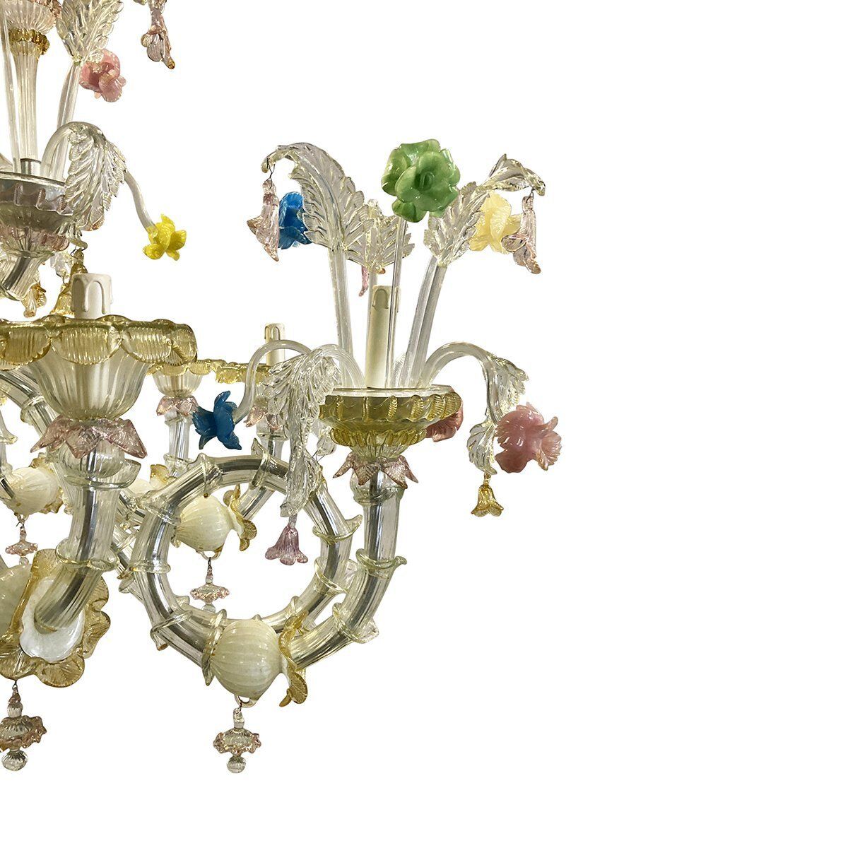 Murano Glass Chandelier In The Style Of Rezzonico, 1940s photo buy