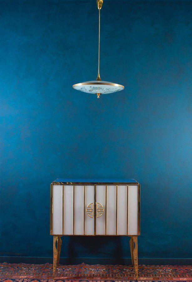 Chandelier Attributed To Pietro Chiesa For Fontana Arte, Italy, 1940s photo Lighting