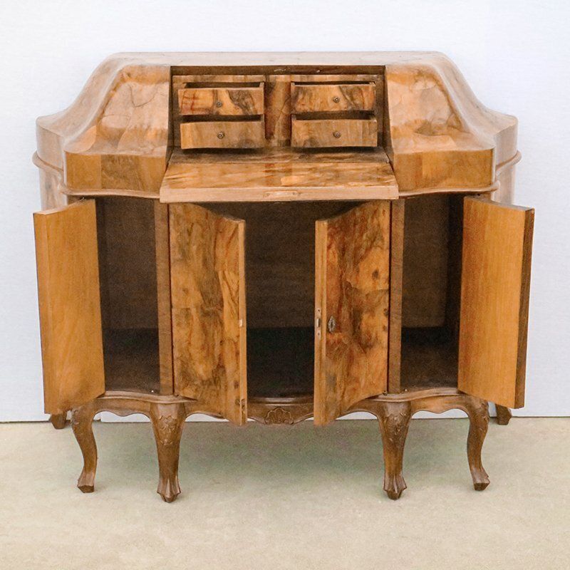 photo vinterior Late 19th To Early 20th Century Walnut Briar Secretaire