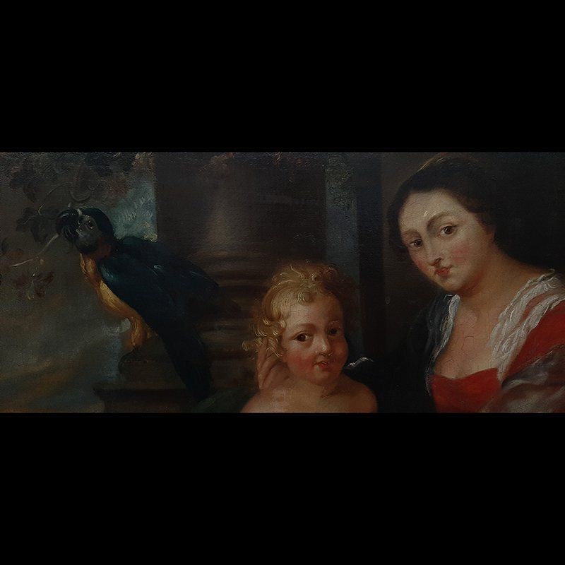 Pierre Paul Rubens, The Holy Family Known As The Virgin And The Parrot, 1600s, Oil On Canvas photo 2919.0