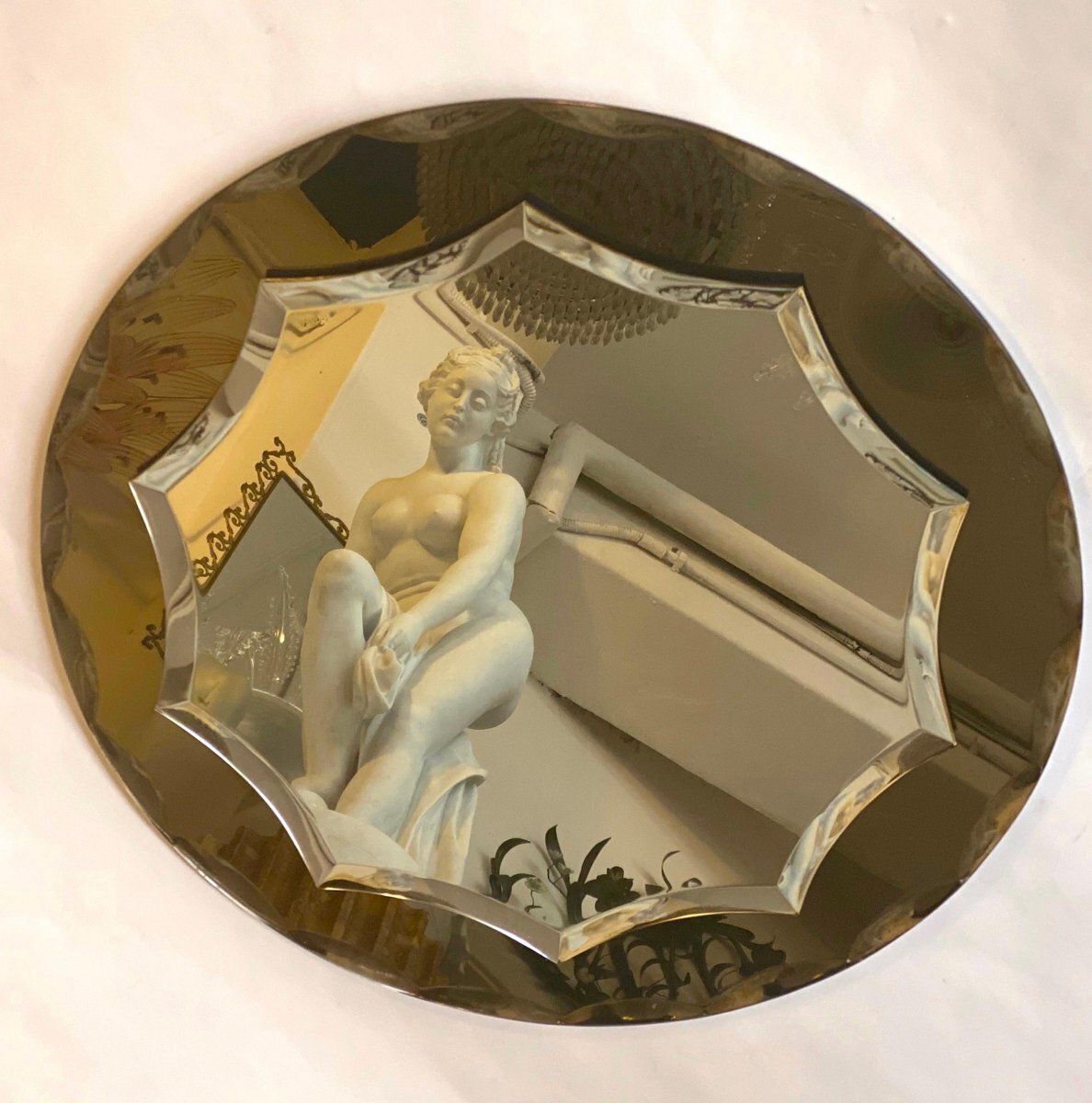 Mid Century Mirror Attributed To Max Ingrand For Fontana Arte, 1960s photo furniture