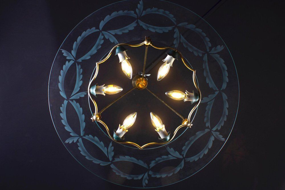 photo vinterior Ceiling Light By Pietro Chiesa For Fontana Arte, Italy, 1940s