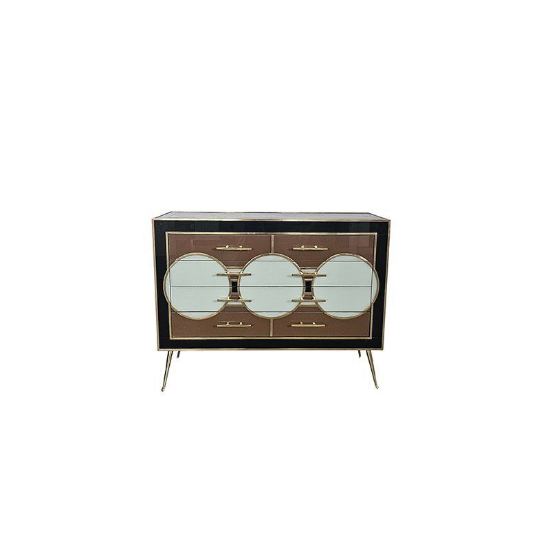 Glass Dresser With Four Drawers, 1980s photo vinterior