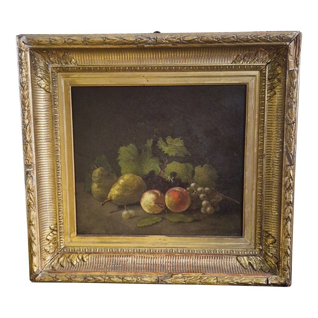 Italian School Artist, Still Life Of Fruit, 19th Century, Oil On Canvas, Framed photo for sale
