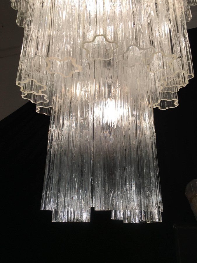 Murano Glass Tronchi Chandeliers, 1960s, Set Of 2 photo vintage
