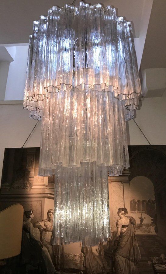 photo vinterior Murano Glass Tronchi Chandeliers, 1960s, Set Of 2