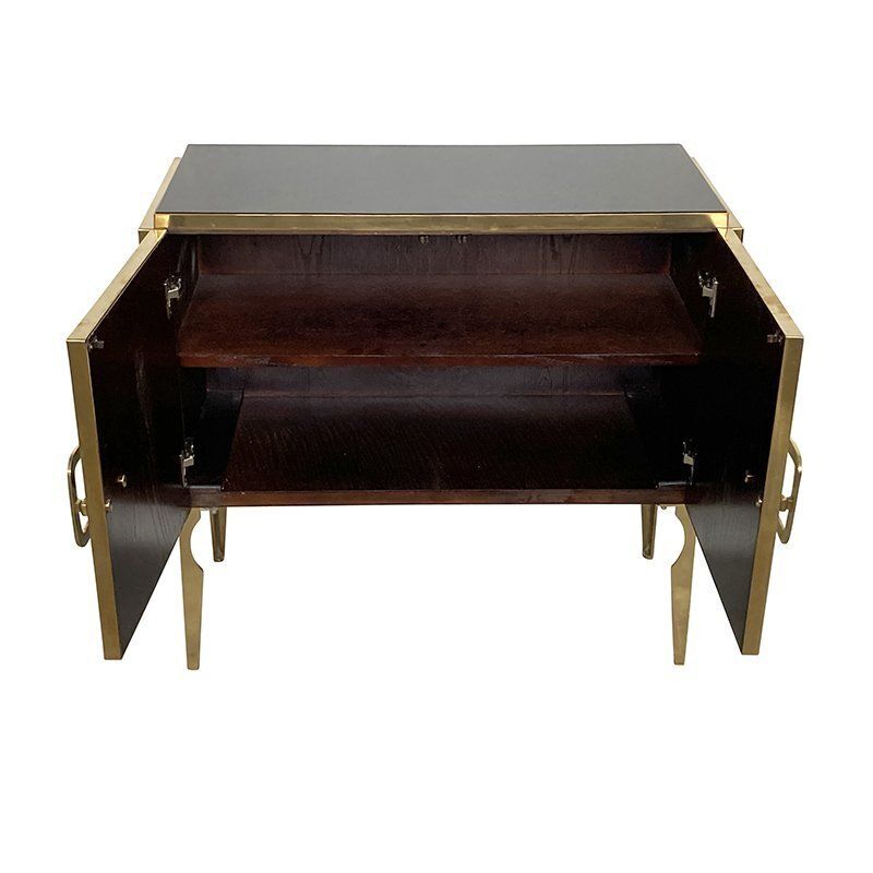 Sideboard In Black And White Murano Glass, 1980s photo vinterior