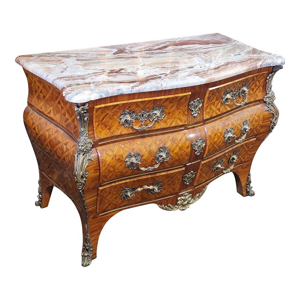 French Louis XV Style Chest Of Drawers, 1960s photo furniture