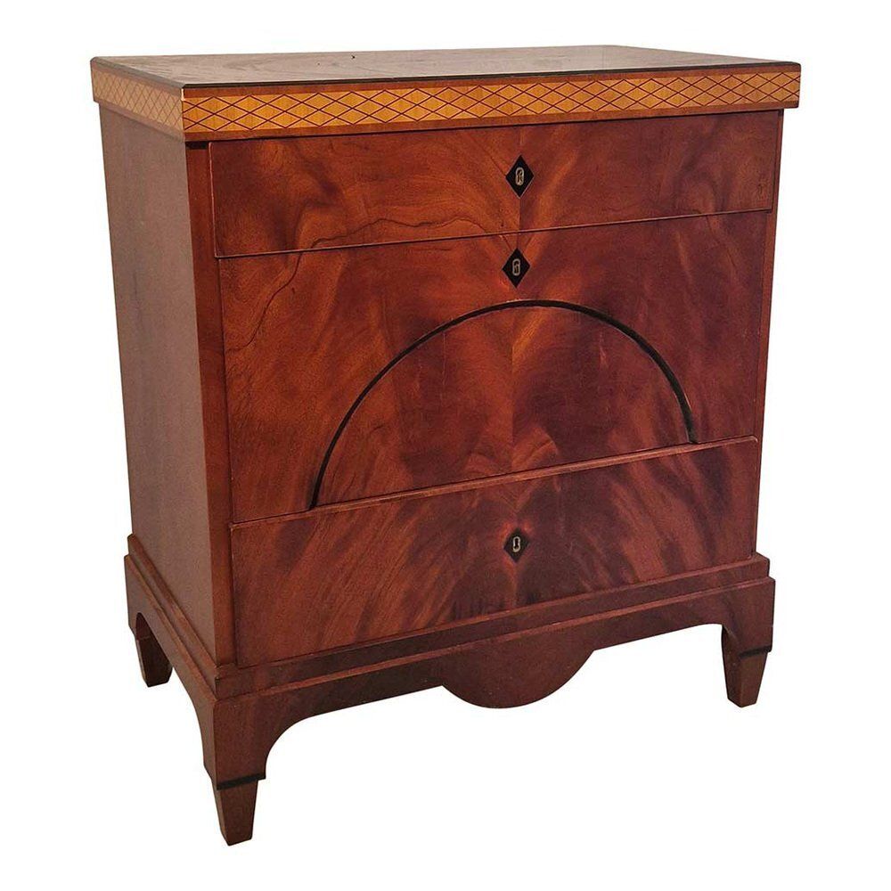 Empire Chest Of 3 Drawers, Mid 19th Century photo for sale