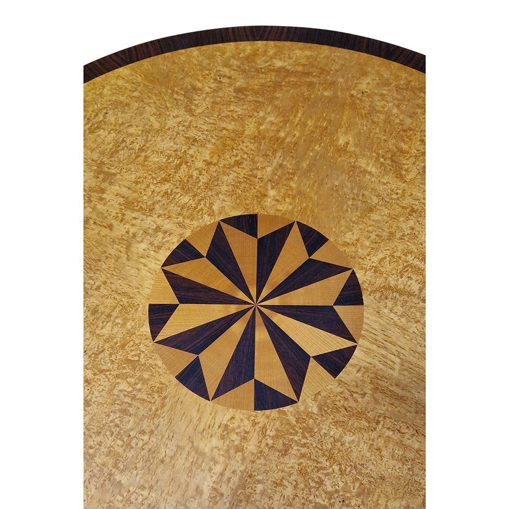 First Half Of The 20th Century Biedermeier Circular Living Room Table, Italy, 1980s photo for sale