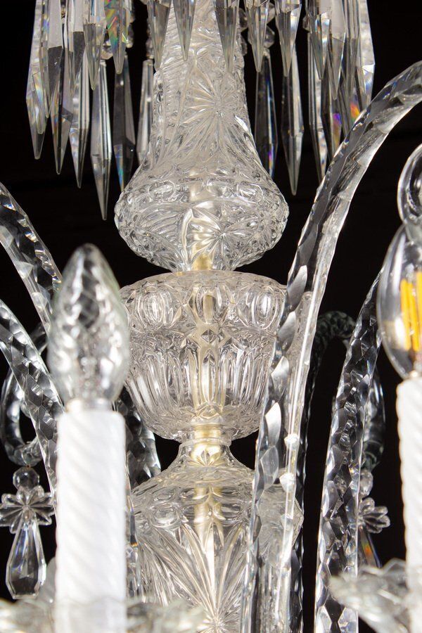 19th Century French Crystal Chandelier, 1880s photo Lighting