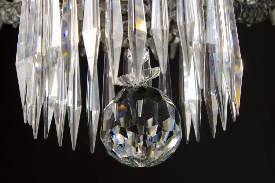 10955.0 19th Century French Crystal Chandelier, 1880s photo