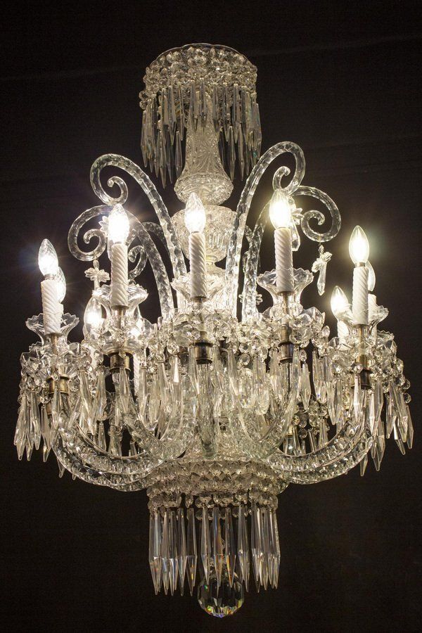 photo buy 19th Century French Crystal Chandelier, 1880s