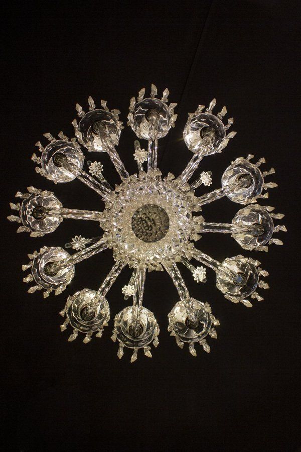 photo vintage 19th Century French Crystal Chandelier, 1880s