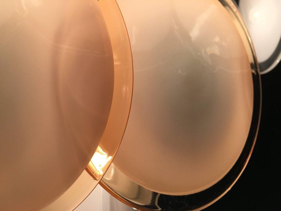 Disc Murano Chandeliers From Vistosi, 1970s, Set Of 4 photo vintage